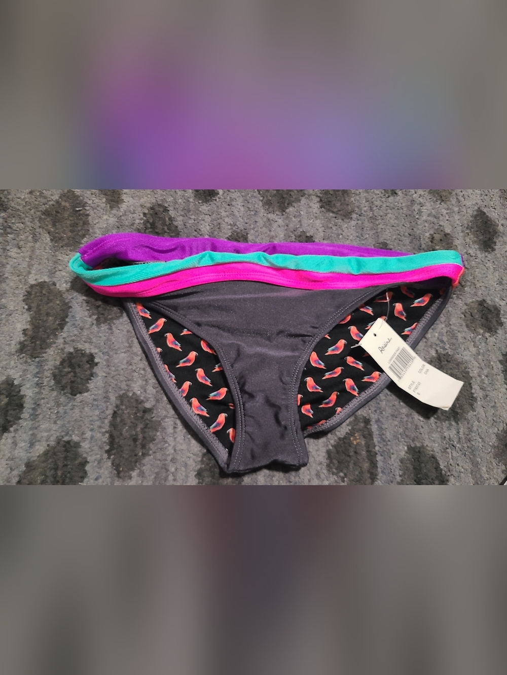NWT Raisins Ruched Bikini Bottoms sz S